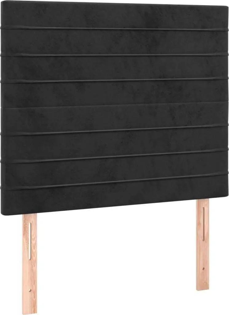 SYFAX™ Testiera Letto Velluto Nero 90x5 | Comfort e Morbidezza