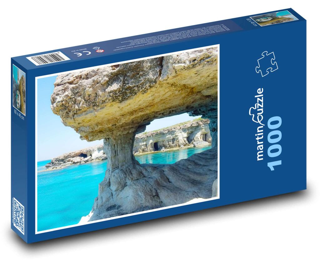 Puzzle 1000 Zypern - Küstengrotten - martinpuzzle Produktbild 