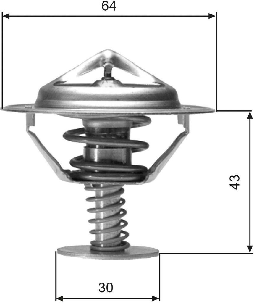 GATES TH05977G1 - OE 19301P8EA10 Kühlwasserthermostat für Accord VI, Legend II (KA), Legend III (KA), Legend IV (KB), Odyssey, Pilot, Prelude, S2...