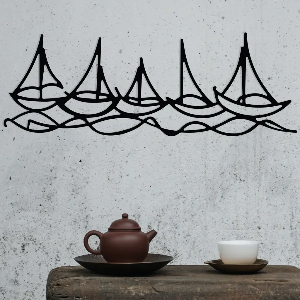 Décoration Murale Métal Ships In Water : Habillez vos Murs Vides