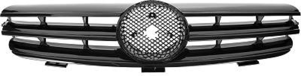 DIEDERICHS 1626241 Kühlergrill Frontgrill passend für MERCEDES-BENZ CLK (C209) Schwarz Glänzend