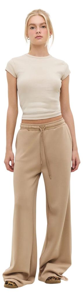 Weite Jogginghose, Beige, S
