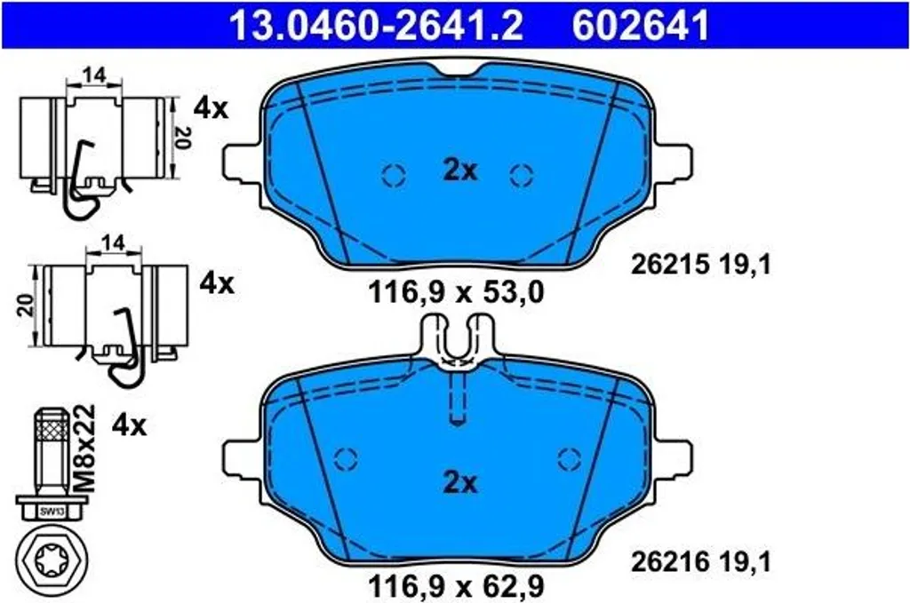 Plaquettes de Frein Haute Performance pour GLE 350 400 4-Matic 18-23