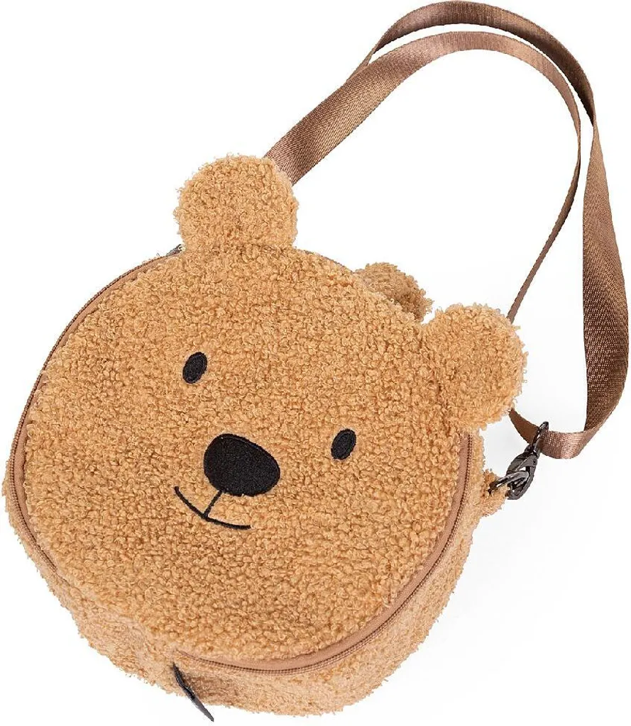 Sac ours en peluche CHILDHOME 24x24cm : fini les doudous égarés