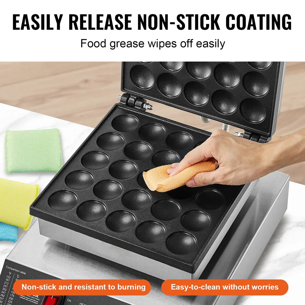Solution Cuisson Mini Crêpes 25 Trous - Fini les Pancakes Collants - 4
