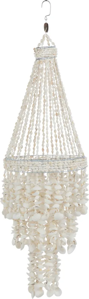 Pendentif Palais Coquillage Blanc J-Line - Finition Nacre Véritable