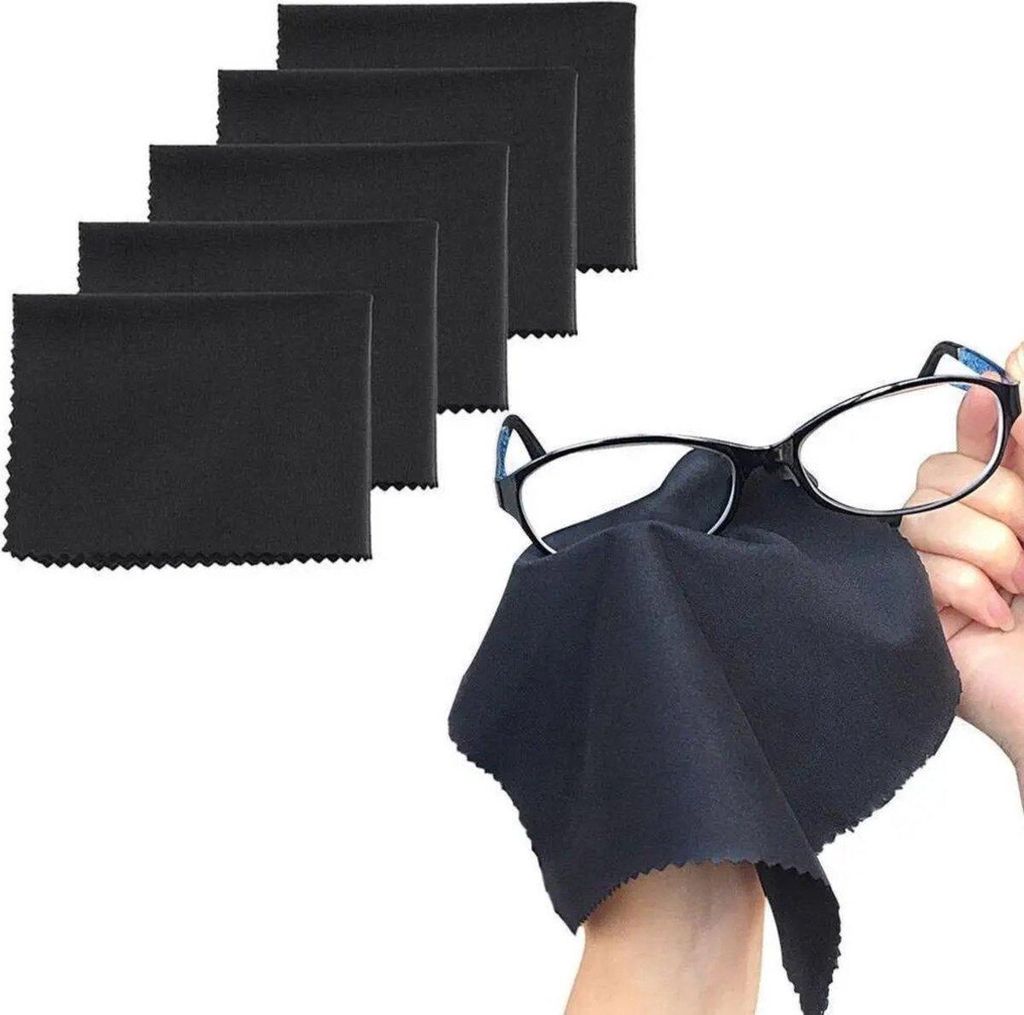 Brillenputztücher – 12 Stück – Mikrofasertücher – Produktbild 