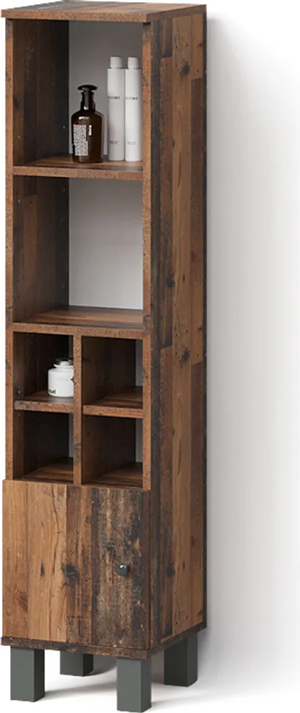 Colonna Bagno Stretta 30 cm Fucino Rovere | Livinity Mobile Alto - 1