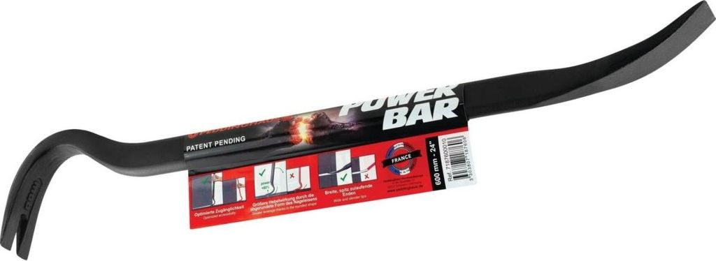 Peddinghaus Power Bar, Einseitiger Nagelzieher, Schwarz, Stahl, Schwarz, Frankreich, 350 mm