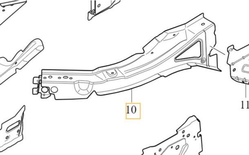 VOLVO XC60 II Schürze rechts Hilfsrahmenabdeckung OE