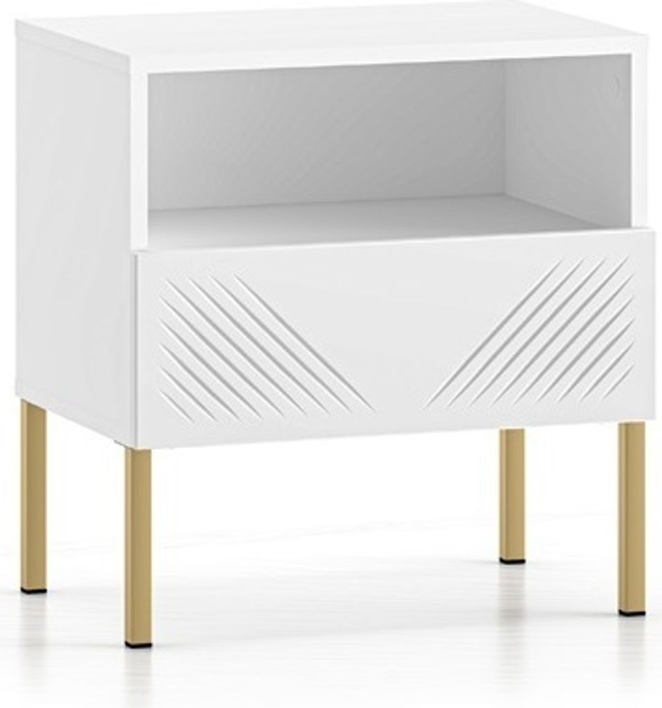 Marmex Möbel Nachttisch CLEARING 05N kleiner Schrank mit Schublade Schlafzimmer