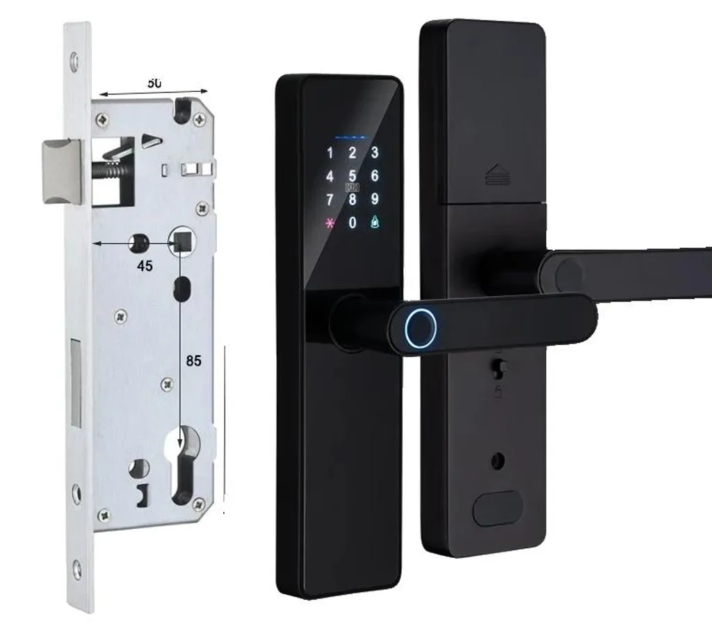 Serrure WiFi pour Maison Connectée Tuya Accès Empreinte 22x240