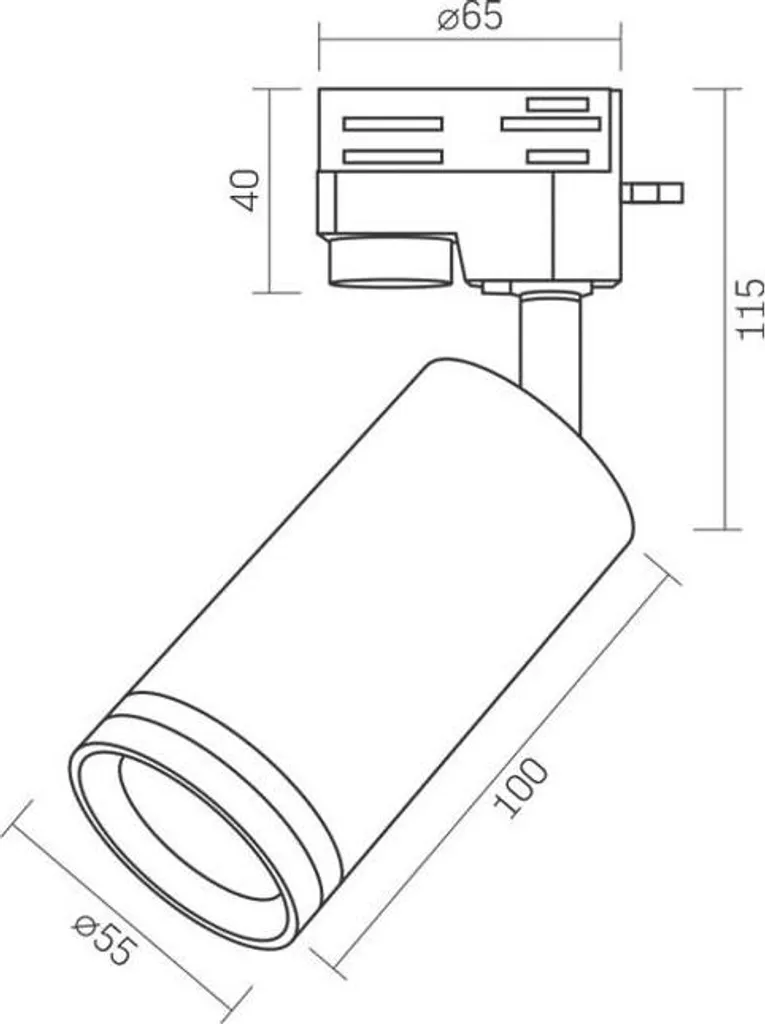Projecteur VIDEX GU10 SKOT - Solution Éclairage Orientable Blanc Pur