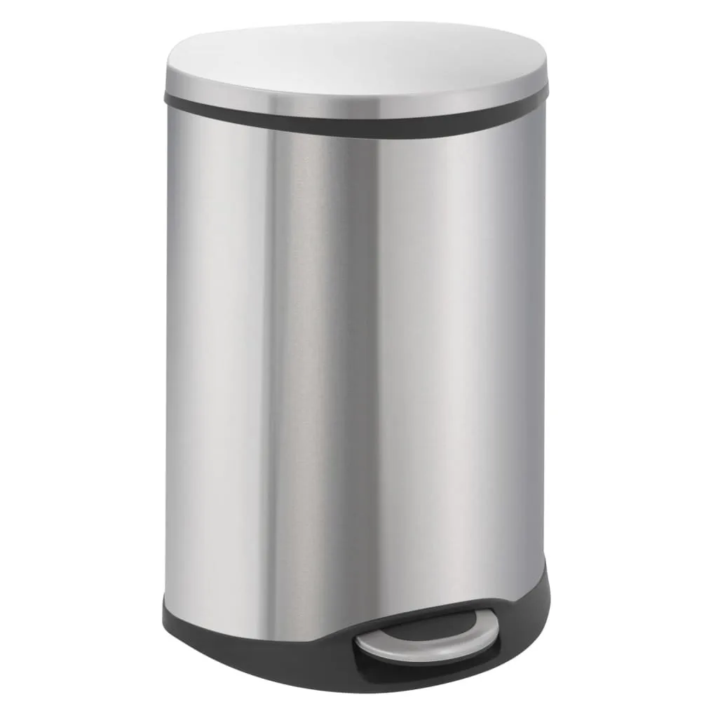 Poubelle EKO Shell inox mat anti-traces avec fermeture silencieuse
