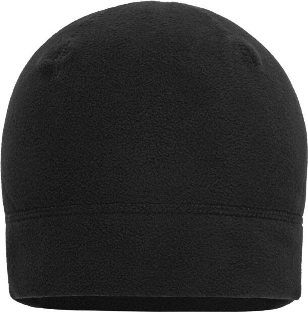 Fleecemütze mit zierenden Flachnähten black, Gr. one size