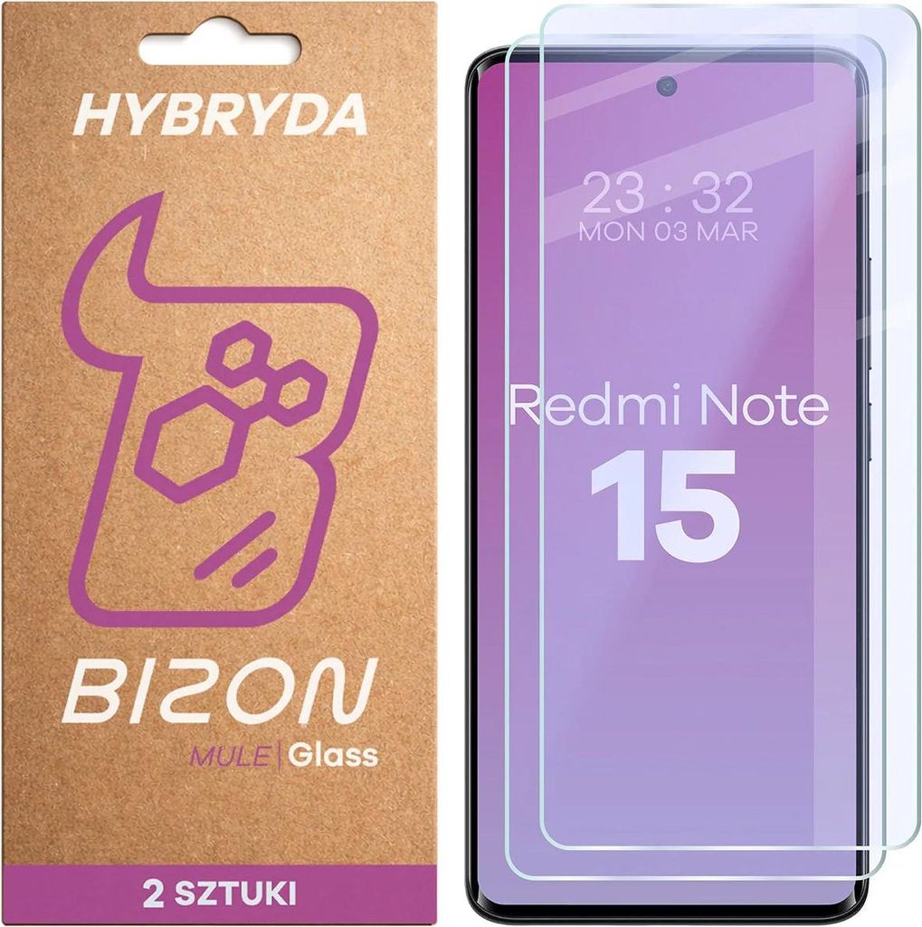 2x Flexibles Hybridglas für Xiaomi Redmi Note 15 4G / 5G, Produktbild 
