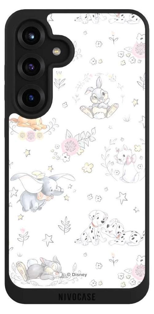NIVOCASE Handyhülle für Samsung Galaxy S25+ Hülle NIVOpure Case Schwarz Bambi Disney Dumbo