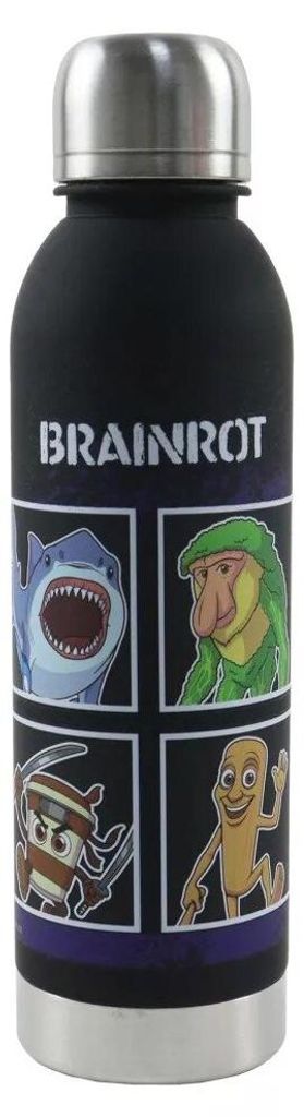Bouteille en plastique Brainrot Toikido avec bouchon à vis, Image du produit 