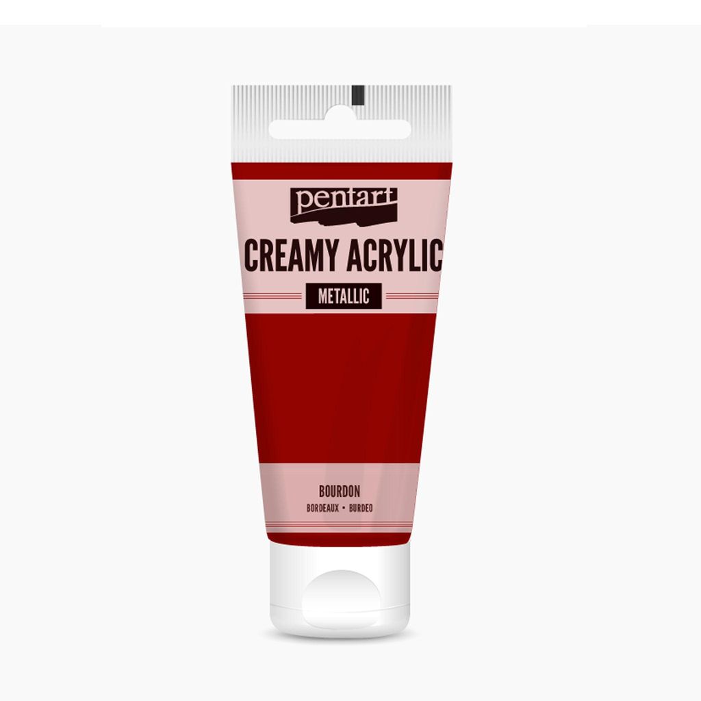 PENTART Cremiger Acryl Metallic, 60 ml, Bourdon