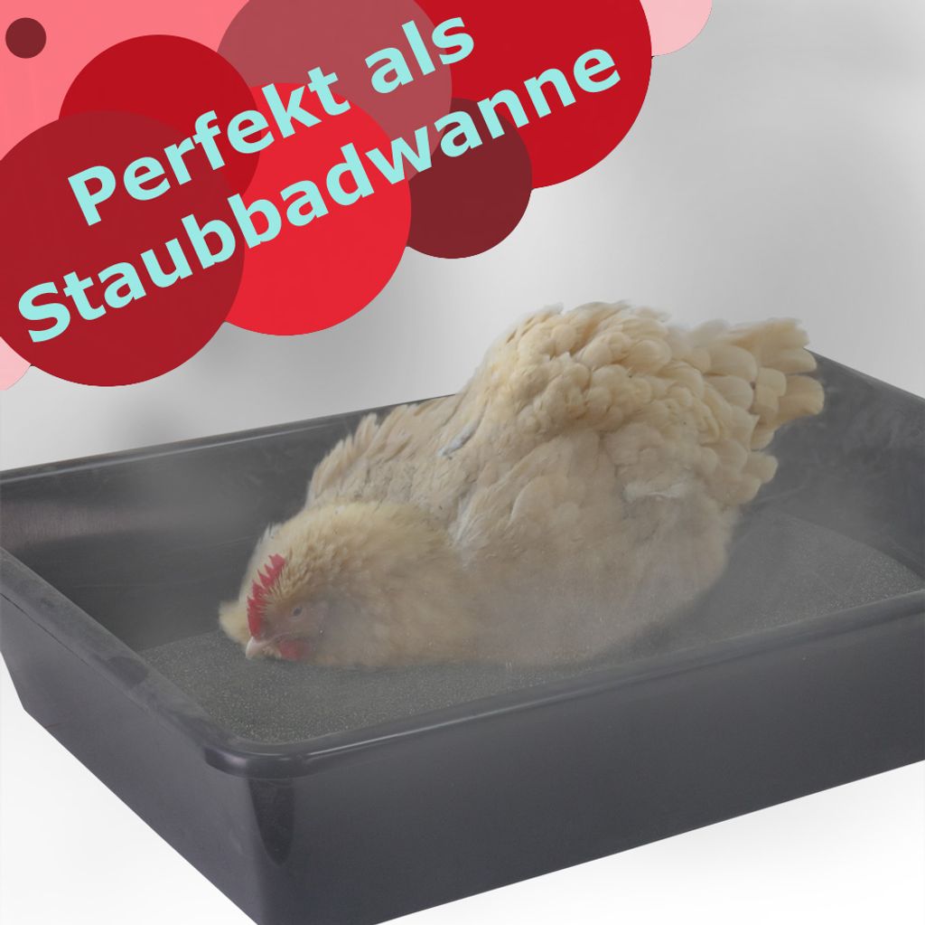 Petigi 3X Wanne aus Kunststoff Plastik Schüssel 20 L Staubbad Sandbad Petigi 3X Wanne aus Kunststoff Plastik Schüssel 20 L Staubbad Sandbad
