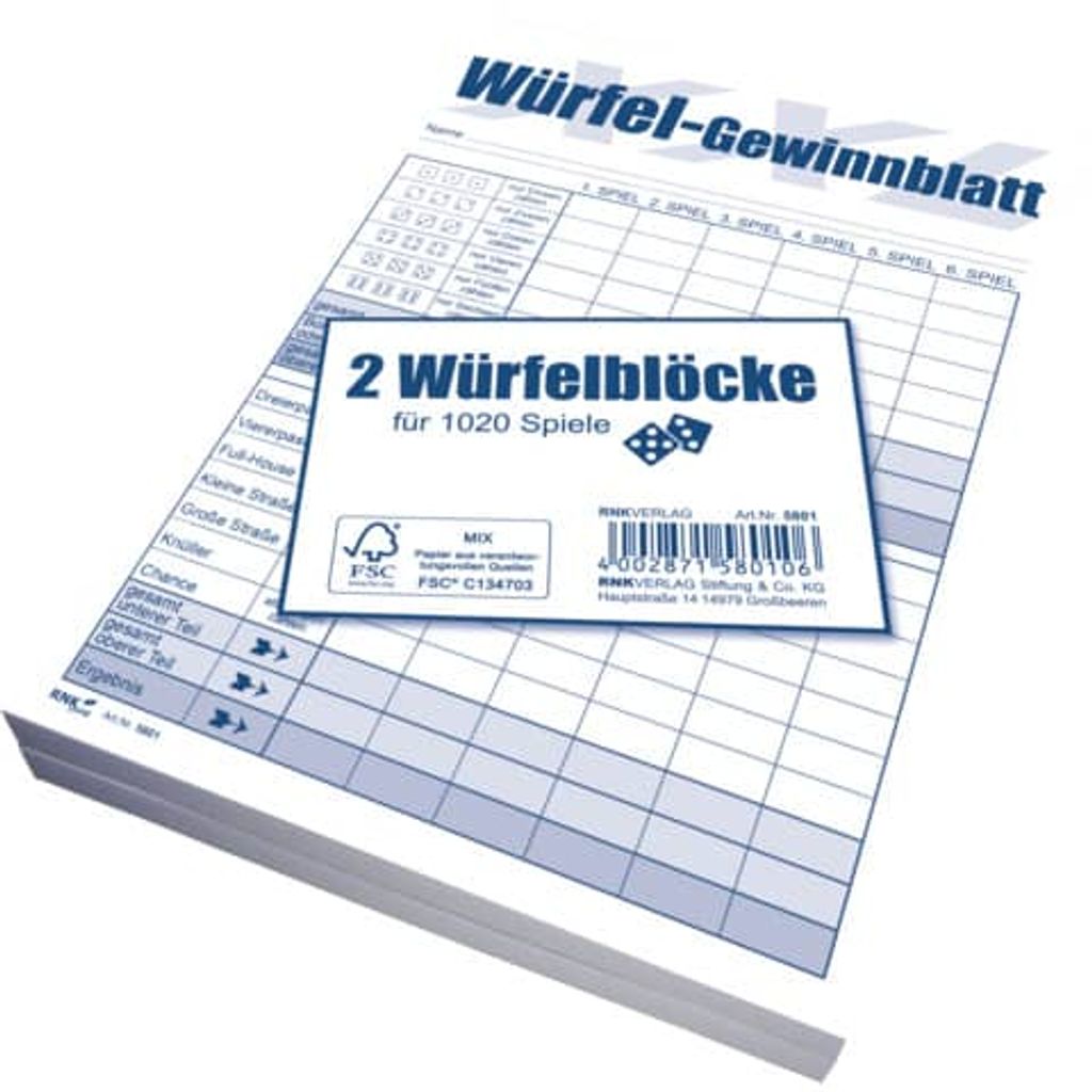 Würfel-Block XXL A5 85 Blatt 2Er-Pack Produktbild 
