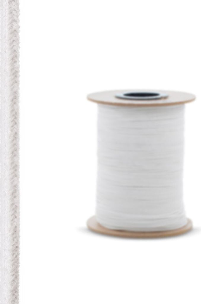 STEIGNER Ofendichtschnur Kamindichtung aus KERAMIKFASERN, hitzebeständig bis 1260°C, 50m, 12x12mm, SKD01-12