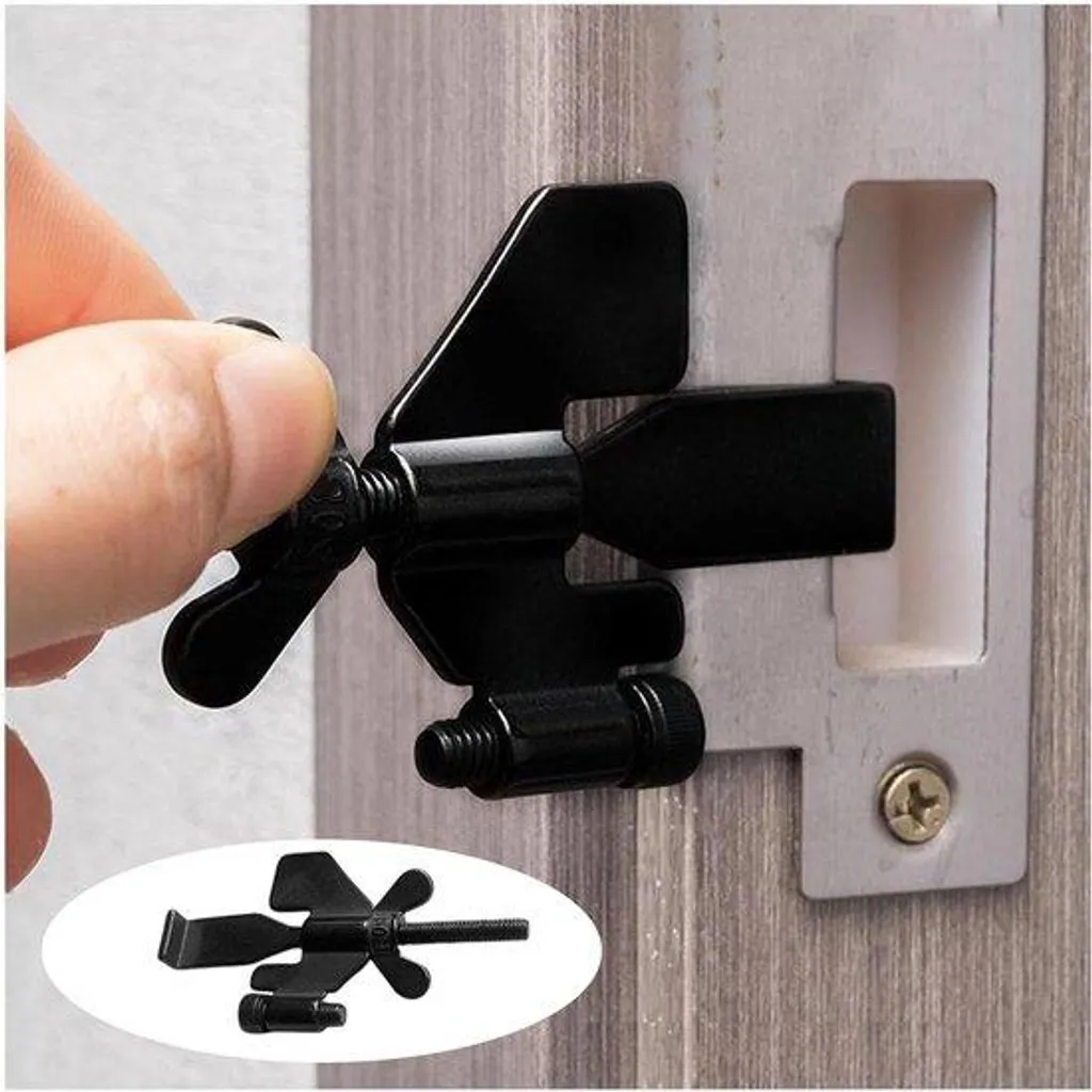 Cadenas de sécurité portable en acier inoxydable noir pour voyage