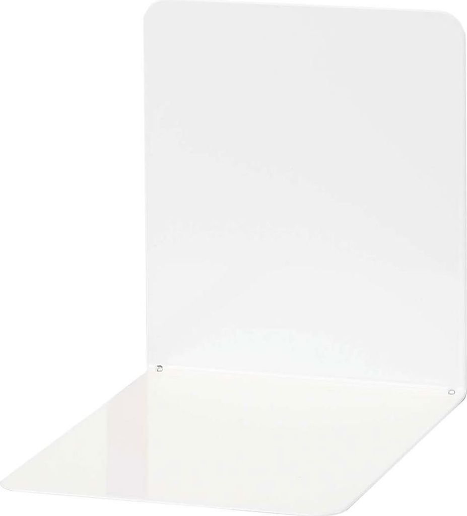 MAUL Buchstütze Stahl 14 x 12 x 14 cm weiß Produktbild 