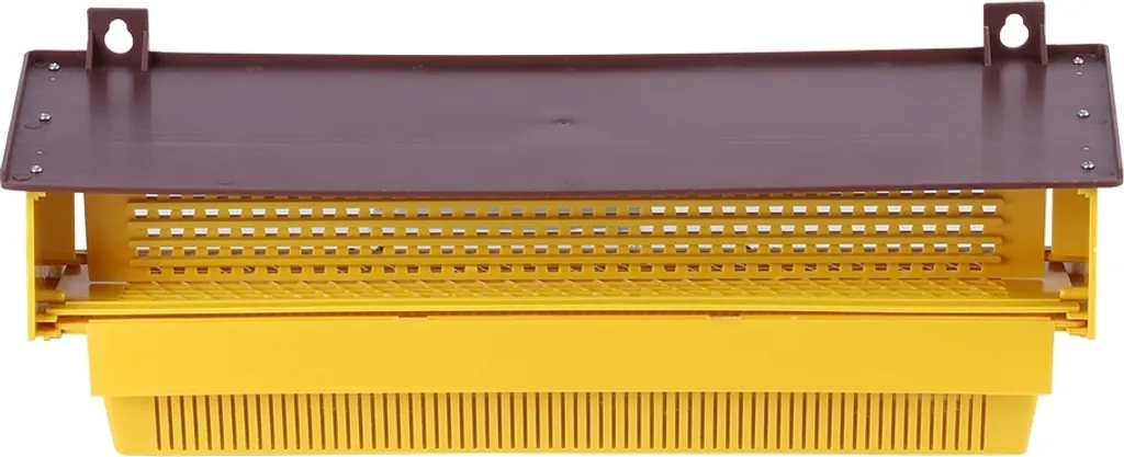 Collecteur de pollen pour ruche en plastique jaune avec tiroir aéré DIY
