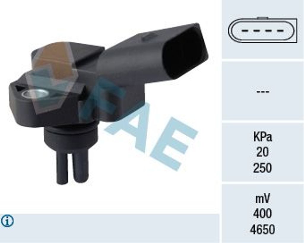 FAE 15093 Ladedrucksensor für AUDI A6 Avant (4B5, C5) Saugrohr