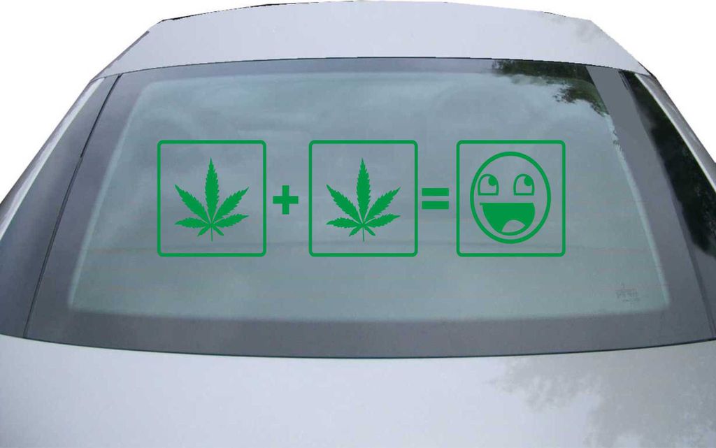 Indigos UG - Aufkleber Heckscheibe & Motorklappe DE2370 - grün - 600x171 mm - Gras Formel - Auto Scheiben Fenster Heckklappe Tuning Racing JDM - D...