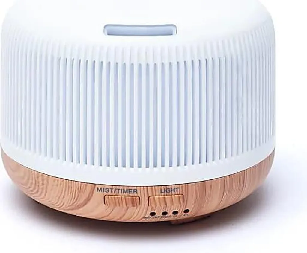 Diffuseur d'Arôme 300ml Silencieux - Design Rond et Blanc Naturel