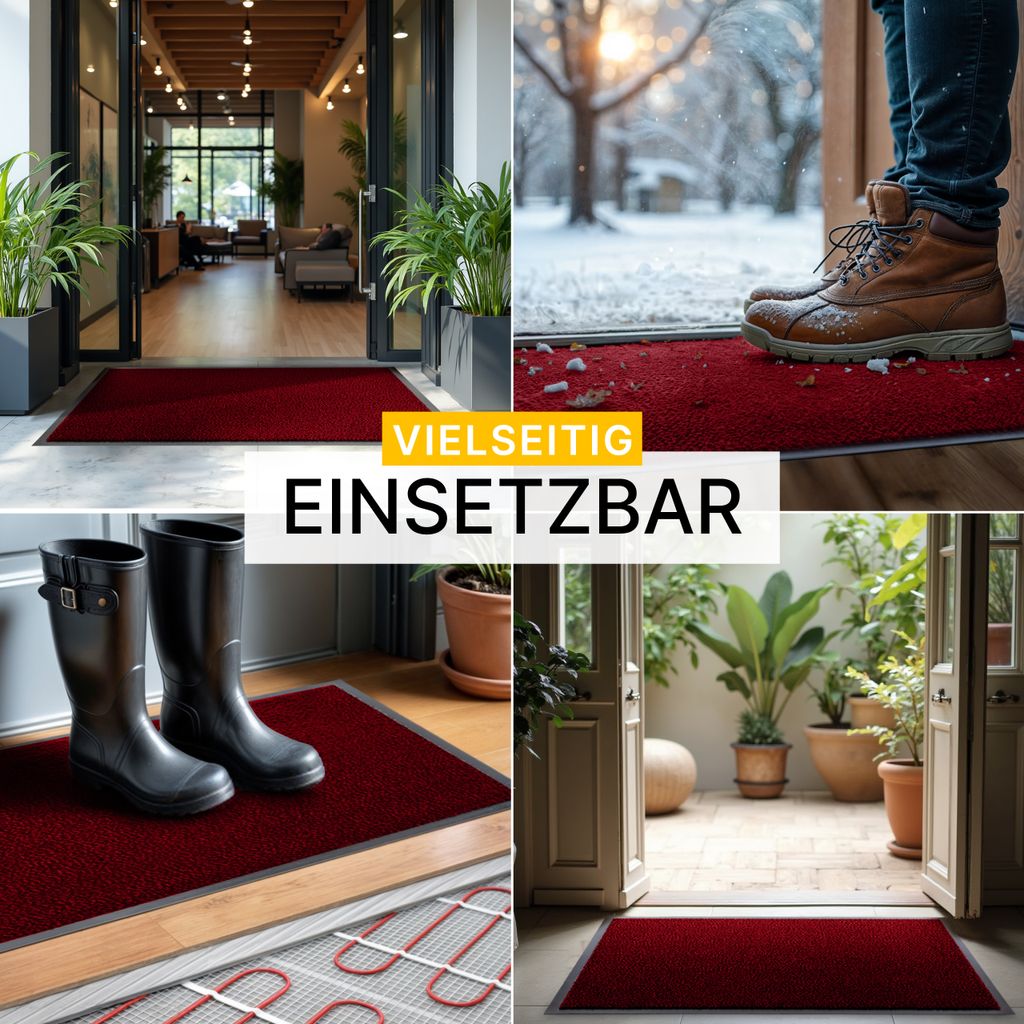 Fußmatte 'Wir Müssen Draußen Bleiben' – 60x40 Cm, Rutschfest | Lustiger Teppich Für Haustierbesitzer