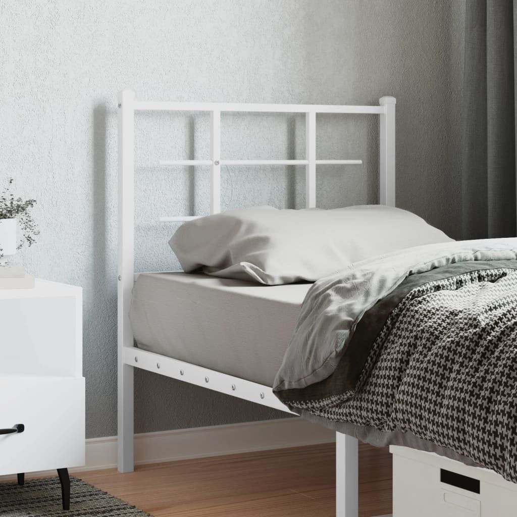 Design Kopfteil Metall Weiß 75 cm, Kopfteile 2024 Neu