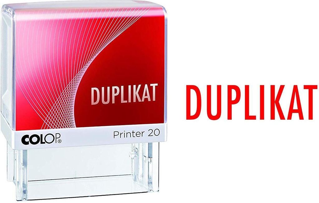 COLOP Textstempel Printer 20 "DUPLIKAT" mit Textplatte