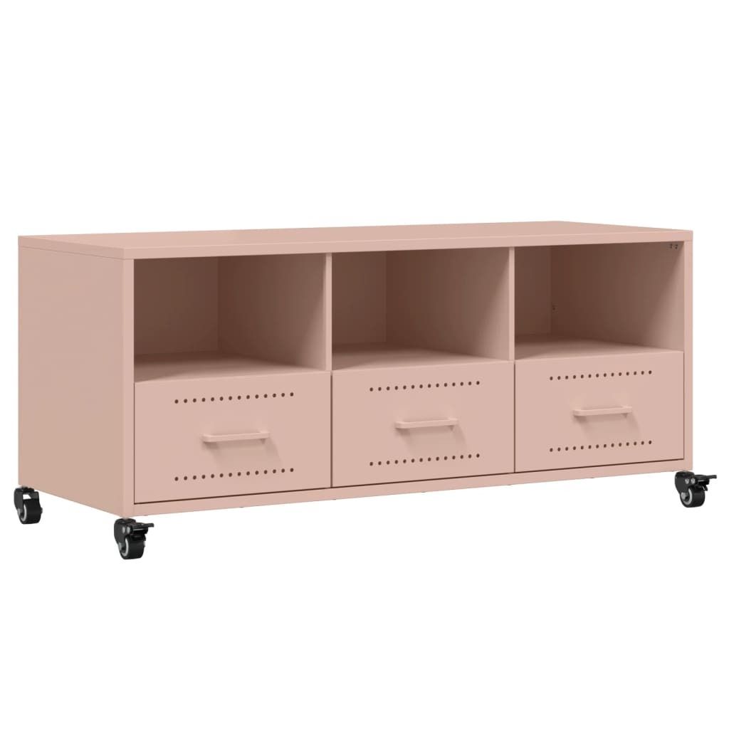 SYFAX TV-Schrank Rosa 100,5x39x43,5 cm Stahl