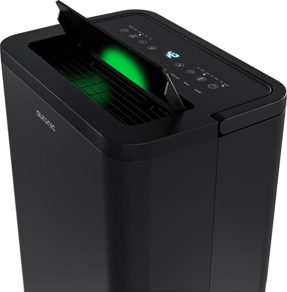 Auronic Luftentfeuchter und Luftreiniger - Compact Pro Plus - 20L - Schlafzimmer, Badezimmer, Wohnzimmer und Büro - Raumentfeuchter für Zuhause -...