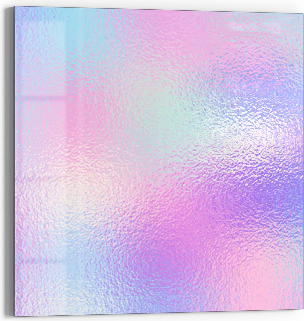 DEQORI Magnettafel Glas 30x30 cm 'Milchglas vor Pastell' beschreibbar Whiteboard