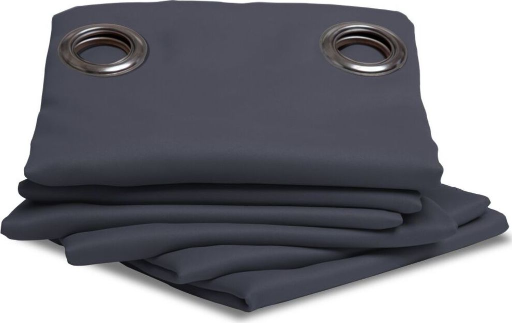 MOONDREAM Verdunkelungsvorhang | Licht+Sonnenschutz | Ösen | Grau MC713 | 140B x 180H cm