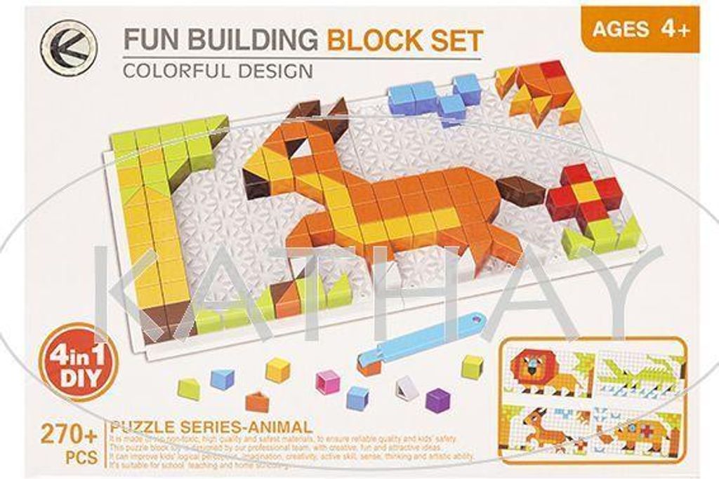 Puzzle 4in1 Tiere, 270 Teile, ab 4 Jahren