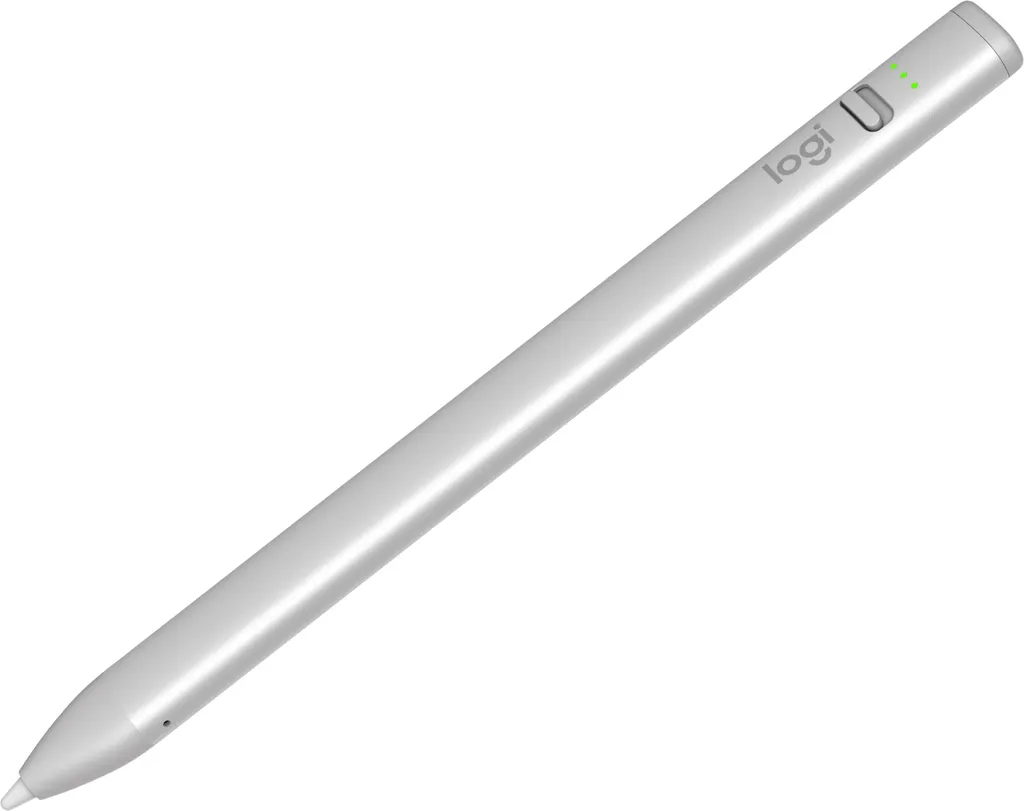 Stylet numérique Logitech Crayon pour tablette iPad - Gris et Orange vif