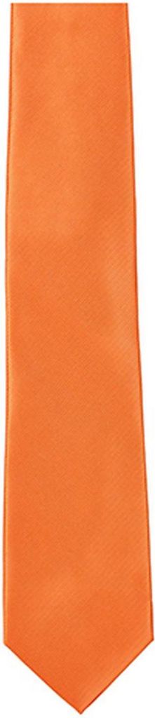 Twill Tie / 144 x 8,5cm - Farbe: Orange - Größe: 144 x 8,5cm