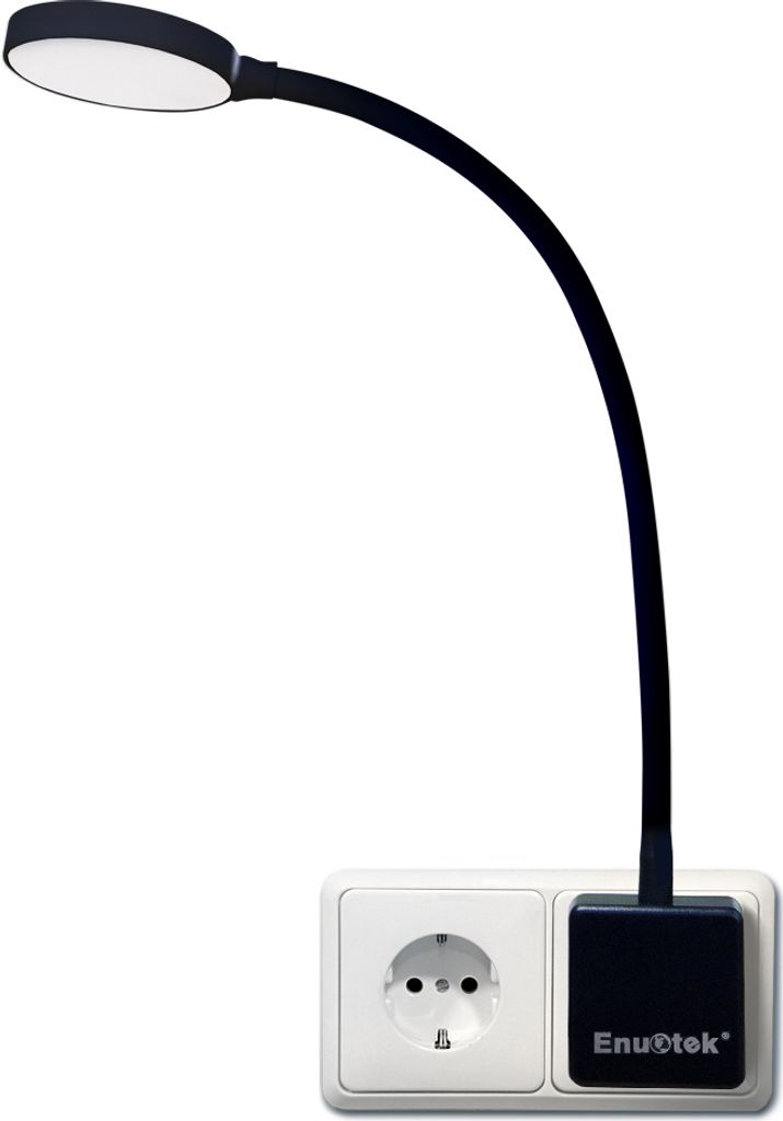 Dimmbare LED Steckerlampe Steckdosenleuchte Schwarz, LED Wandleuchte Wand Leselampen Schlafzimmer Steckdose Dimmbar mit Stecker und Touch Schalter