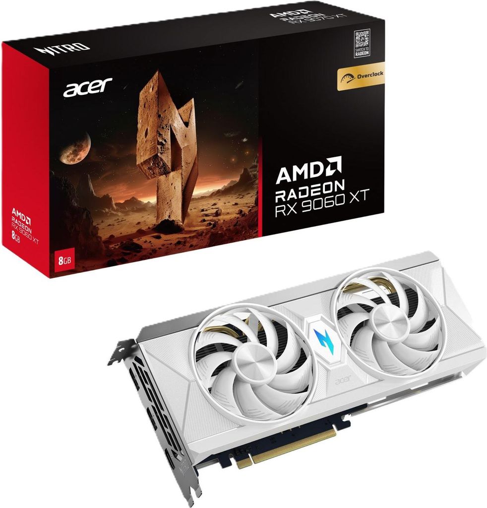 Acer Nitro AMD RX9060 XT OC 8GB WHITE