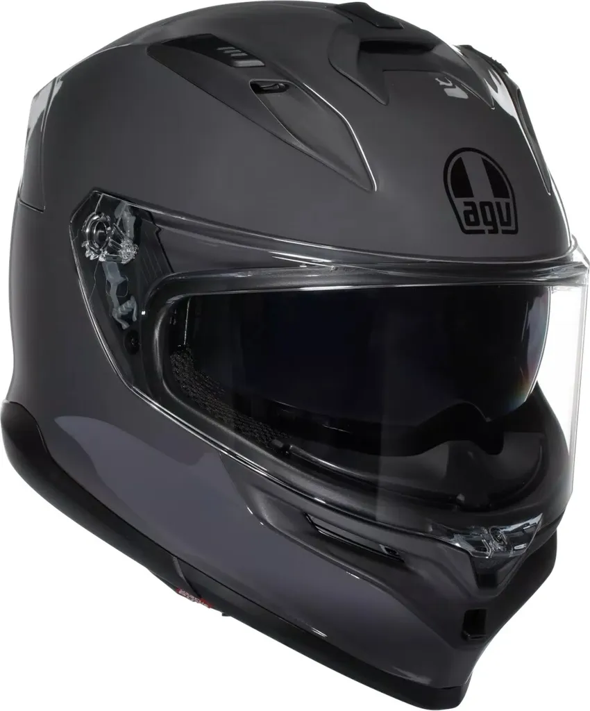 Casque moto intégral AGV K7 Mono gris pour route et usage sportif