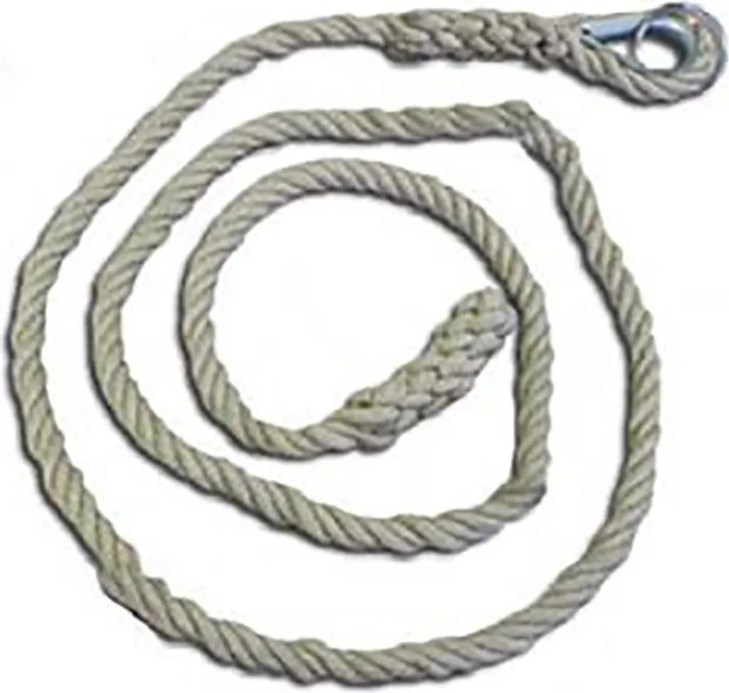 Corde d'escalade 4 mètres sans fil multicolore avec grip haute densité
