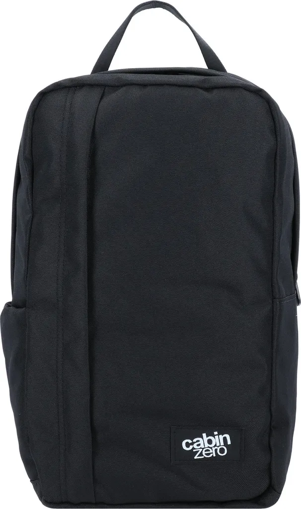 CabinZero Classic Flight 12L Noir Absolu - Petit Sac à Dos de Cabine Chic