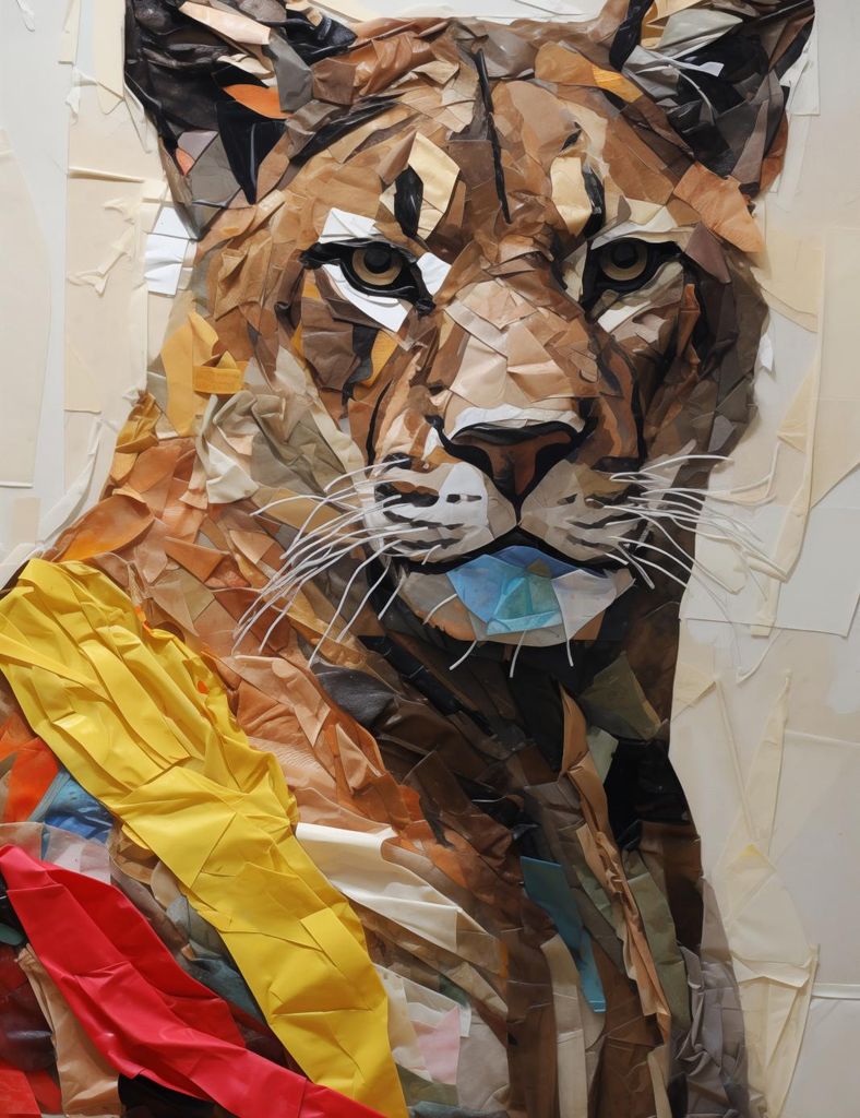 Poster 50x65cm Papier Tiger