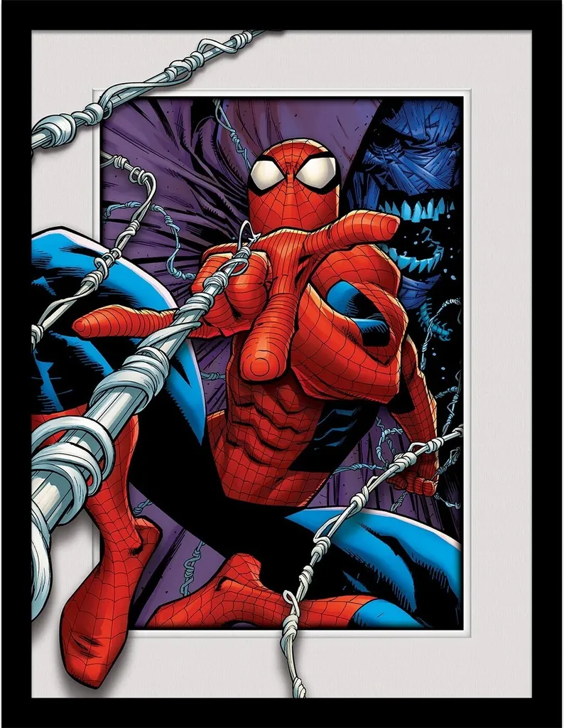 Offerta Poster Spider-Man Incorniciato Swinging Breakout PM8630 45x35