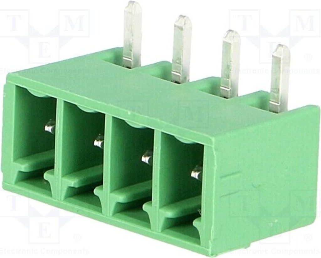1x Klemmleiste abschaltbar 3,81mm Wege: 4 mit 90°-Winkel Buchse MC 1,5/ 4-G-3,81 180